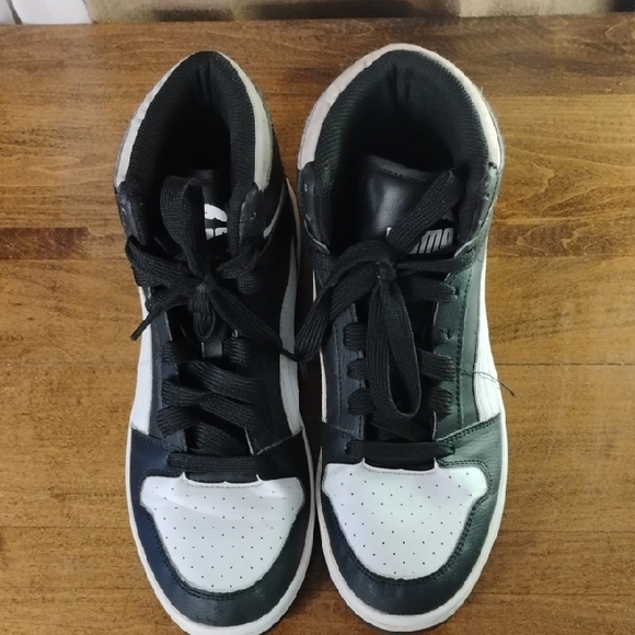 Puma Black and White High-Top Sneakers - Picture 4 of 4